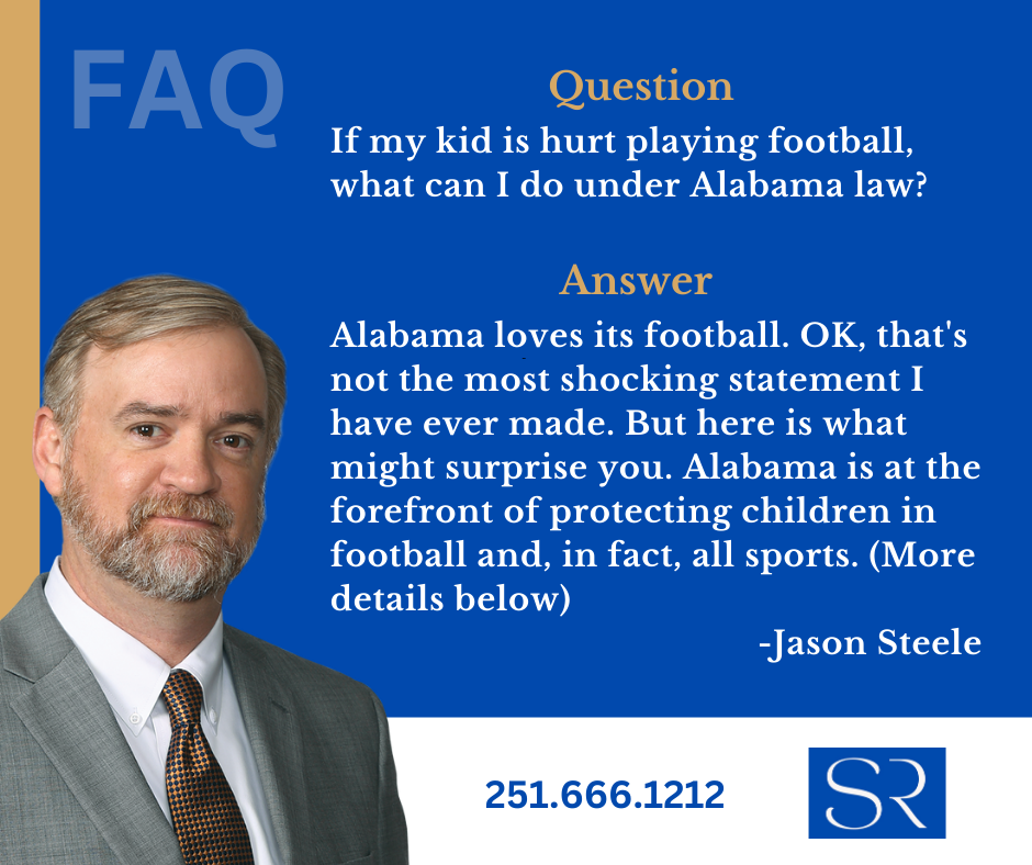 FAQ - Youth Sports Injuries in Alabama